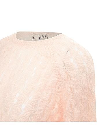 Simone Rocha Simone Rocha mohair blend bubble knit cropped sweater (view 2)