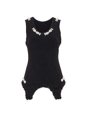 Simone Rocha Simone Rocha pearl crystal embellished sweater vest (view 1)