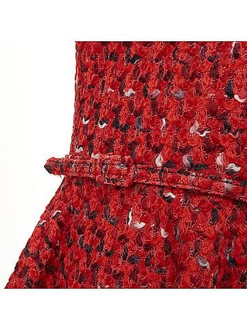 Oscar De La Renta Oscar de la Renta boucle tweed fit flare dress (view 2)