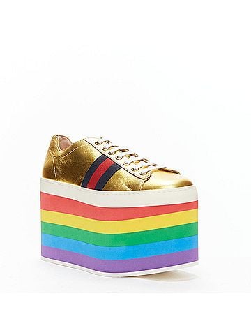 Gucci Gucci Web Platform Sneakers (view 2)