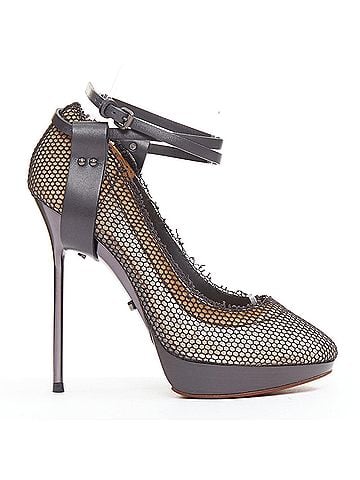 Lanvin Lanvin 2011 Fishnet Mesh Pin Heels (view 1)