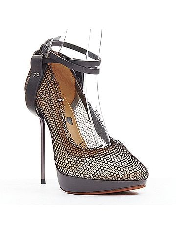 Lanvin Lanvin 2011 Fishnet Mesh Pin Heels (view 2)