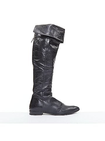 Prada Prada Leather Over The Knee Zip Boots (view 1)