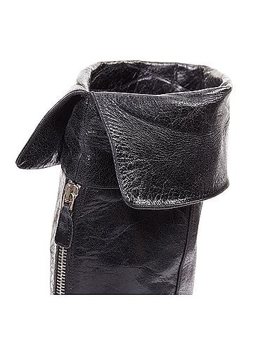 Prada Prada Leather Over The Knee Zip Boots (view 2)