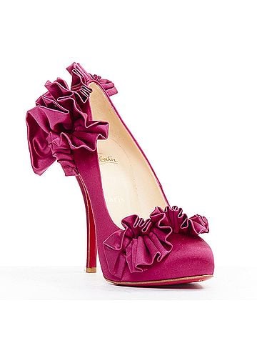Christian Louboutin Christian Louboutin Satin Ruffle Platform (view 2)