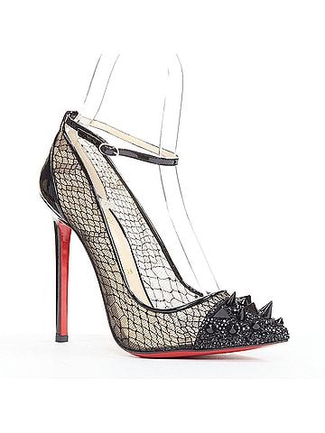 Christian Louboutin Christian Louboutin Lace Spike Strass Pumps (view 1)