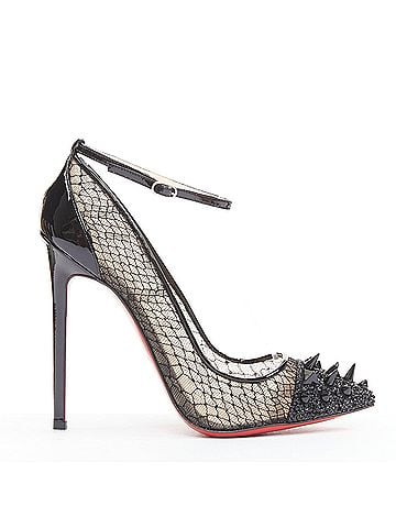 Christian Louboutin Christian Louboutin Lace Spike Strass Pumps (view 2)