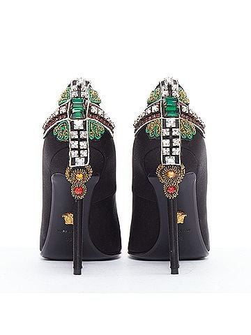 Versace Versace 2018 Byzantine Cross Encrusted Heels (view 1)