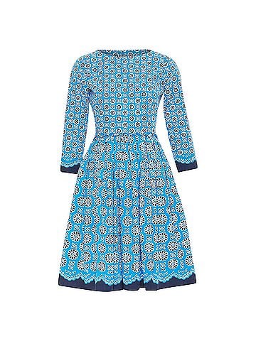 Oscar De La Renta Oscar de la Renta geometric floral print cotton dress (view 1)