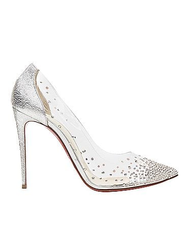 Christian Louboutin Christian Louboutin PVC Strass Bridal Pump (view 1)