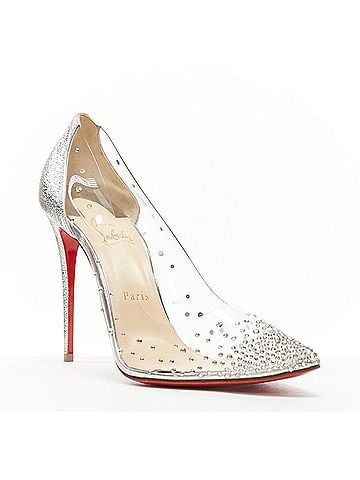 Christian Louboutin Christian Louboutin PVC Strass Bridal Pump (view 2)