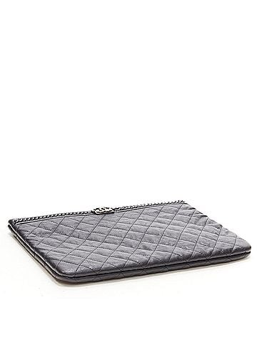 Chanel Chanel Quilted Leather Chain Clutch (view 2)