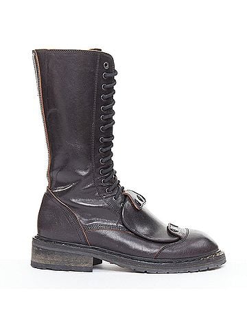 Ann Demeulemeester Ann Demeulemeester Leather Combat Boots (view 1)