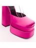 Versace 100% Satin Pink Versace Runway Aevitas Double Platform Heels Size EU 40 - photo 6