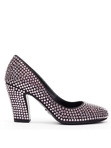 Prada Prada Rhinestone Crystal Embellished Pumps (view 1)