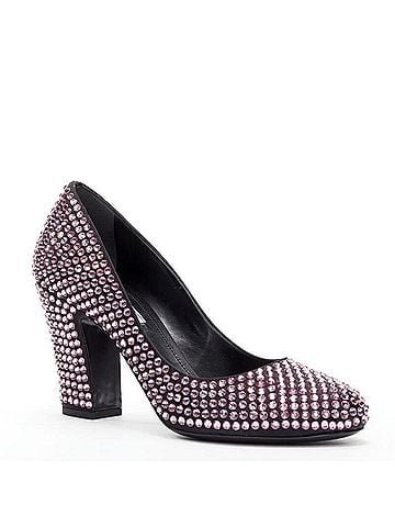 Prada Prada Rhinestone Crystal Embellished Pumps (view 2)