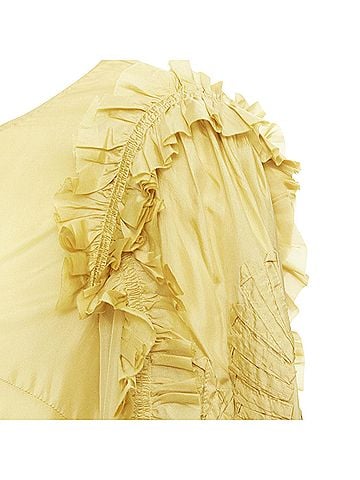 Dries Van Noten Dries Van Noten silk ruffle applique puff sleeve blouse (view 2)