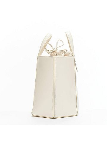 OFF-WHITE Off White Leather Drawstring Tote Bag (view 2)