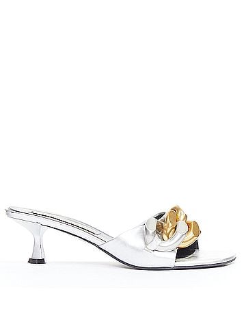 Stella McCartney Stella Mccartney Chain Kitten Mules (view 1)