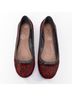 Alaïa 100% Wool Gray Alaia Leopard Fur Ballet Flats Size EU 37 1/2 - photo 1