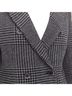 MSGM 100% Wool Black MSGM wool houndstooth color block double breasted coat Size 4 - photo 2