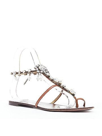 Giuseppe Zanotti Giuseppe Zanotti Crystal Leather Sandals (view 1)