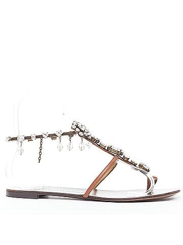 Giuseppe Zanotti Giuseppe Zanotti Crystal Leather Sandals (view 2)