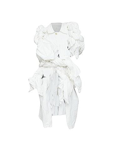 Comme des Garçons Comme des Garcons cotton asymmetric knotted bundle vest jacket (view 1)