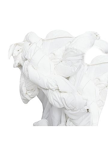 Comme des Garçons Comme des Garcons cotton asymmetric knotted bundle vest jacket (view 2)