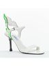 Prada 100% Patent Leather White Prada Patent Leather Flame Sandals Size EU 36 - photo 2