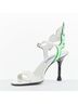 Prada 100% Patent Leather White Prada Patent Leather Flame Sandals Size EU 36 - photo 4
