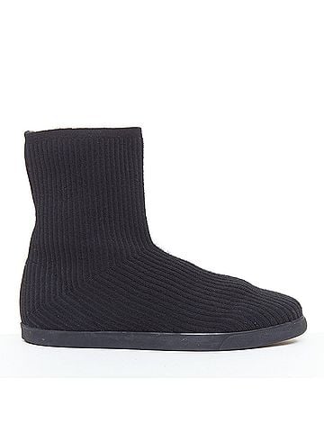 The Row The Row Black Knitted Sock Flat Boots (view 1)