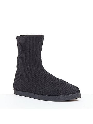 The Row The Row Black Knitted Sock Flat Boots (view 2)