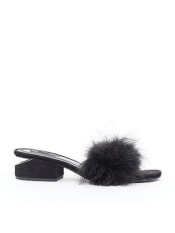 Alexander Wang Alexander Wang Feather Suede Mules (view 1)
