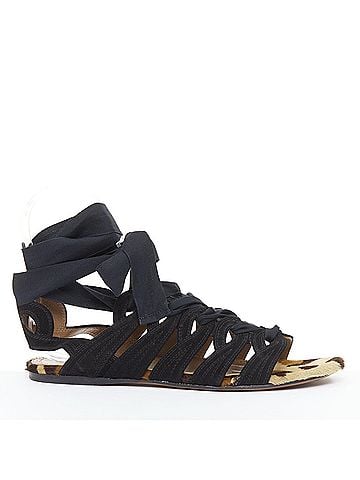 Alaïa Alaia Suede Leopard Gladiator Sandals (view 1)