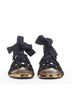 Alaïa 100% Leather Black Alaia Suede Leopard Gladiator Sandals Size EU 36 1/2 - photo 3