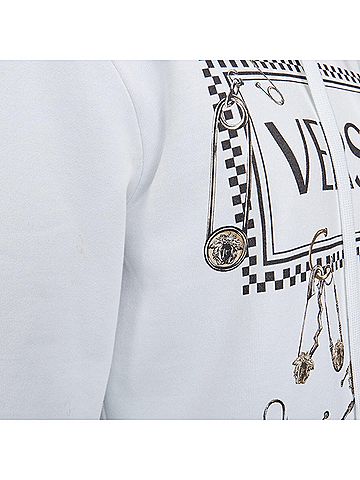 Versace Versace safety pin logo graphic sweatshirt (view 2)