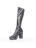 Chanel 100% Leather White Chanel 2023 Dotted Logo Tall Boots Size EU 38 - photo 5
