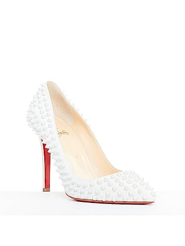 Christian Louboutin Christian Louboutin Leather Spike Pumps (view 2)