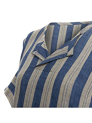 Comme des Garçons Comme des Garcons striped linen boxy fit shirt (view 2)