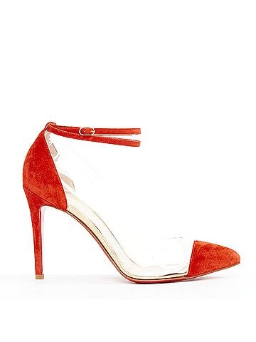 Christian Louboutin Christian Louboutin Suede PVC Pump (view 1)