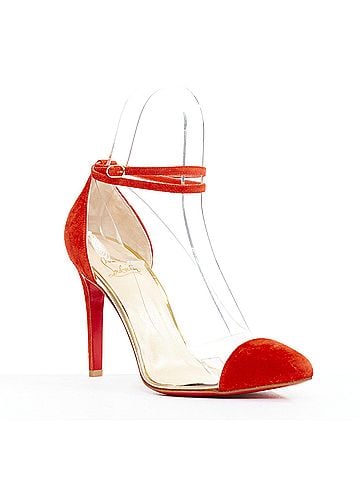 Christian Louboutin Christian Louboutin Suede PVC Pump (view 2)