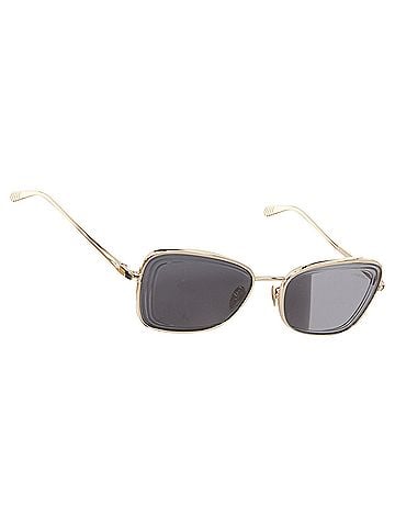 Chanel Chanel gold frame black tiered lenses sunglasses (view 1)