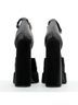 Versace 100% Satin Black Versace Runway Aevitas Double Platform Heels Size EU 41 - photo 5
