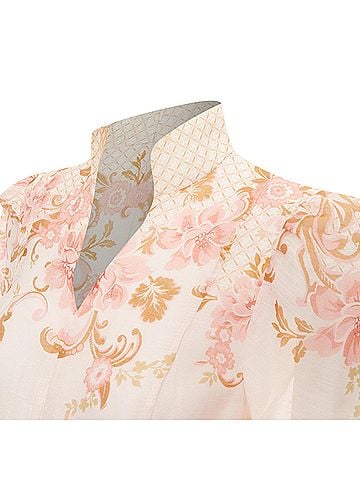 Zimmermann Zimmermann Postcard Bow silk linen organza dress (view 2)