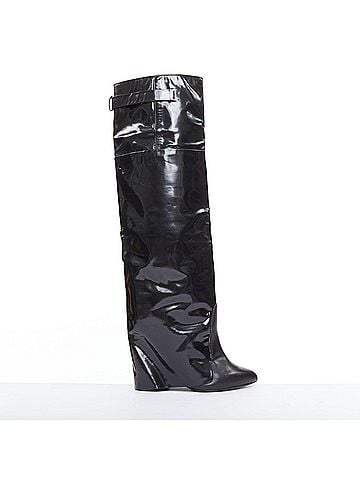 Givenchy Givenchy 2012 Leather Foldover Boots (view 1)