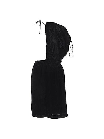Comme des Garçons Comme des Garcons velvet drawstring sash knee length skirt (view 1)