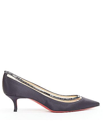 Christian Louboutin Christian Louboutin Satin Crystal Kitten (view 1)