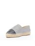 Chanel 100% Leather Silver Chanel Lambskin Leather Espadrilles Size EU 38 1/2 - photo 4