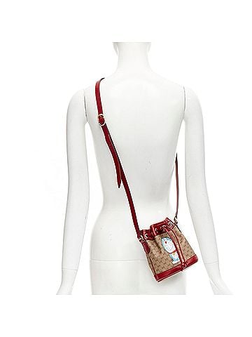 Gucci Gucci Doraemon Canvas Crossbody Bucket Bag (view 1)
